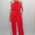 Conjunto Feminino Longo Cropped e Calça Pantalona Plissado - comprar online