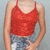 Cropped Regata Brilho Festivo