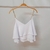 Cropped De Babado Com Alça De Corrente - loja online