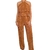 Conjunto Feminino Longo Cropped e Calça Pantalona Plissado