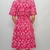 Vestido Midi Feminino Estampado com Decote Quadrado na internet