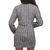 Imagem do Conjunto Feminino Saia e Casaco Tweed Preto e Branco
