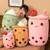 Almofada Milk shake - Recheado Cartoon Fruit Bubble Tea Cup Brinquedos de pelúcia, Soft Abraço - comprar online