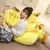 Almofada Cartoon Banana Plush Travesseiro para Crianças, Almofada do Sofá Kawaii - Bafofa