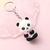 Chaveiro de panda fofo de 5cm desenho animado, Miniatura em fofura! - Bafofa