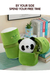 Boneca De Pelúcia Panda Bambu 25cm
