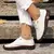 Sapatos romanos respiráveis de sola macia para mulheres, costura retrô, fundo muffin na internet