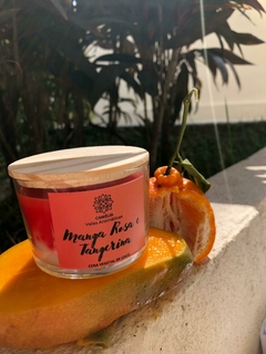 Vela Aromátoca Manga Rosa e Tangerina - comprar online