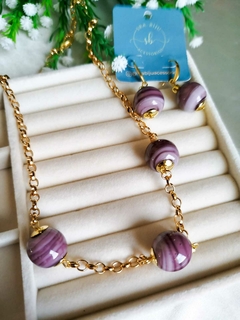 Colar pedra Murano - comprar online