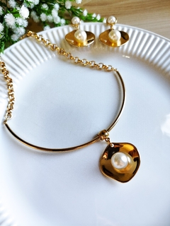 Colar Ouro com Pérola - comprar online