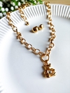 Colar Ouro com Pingente Urso