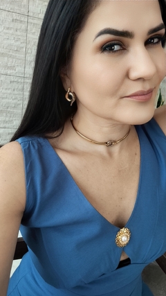 Colar Choker Ouro na internet