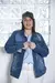 407RA- CAMPERA DE JEAN CON CINTURA Y TACHAS TALLE - comprar online