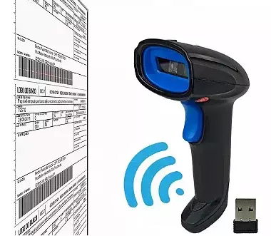 Leitor de código de barras a laser sem fio