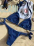 CONJUNTO LUREX IRIS - TOP CORTININHA E CALCINHA DE AMARRAR