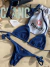 CONJUNTO LUREX IRIS - TOP CORTININHA E CALCINHA DE AMARRAR - comprar online