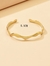 1 Peça Estilo Boêmio Aço Inoxidável Bracelete Para Mulheres Saia Acessório , Ajustável Aceno Aço Titânio Pulseira Para Homens Jóias De Casal - comprar online
