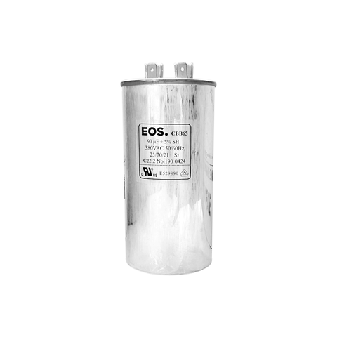 CAPACITOR PERMANENTE DE ALUMÍNIO CBB65 90µF ±5% 380V – EOS - comprar online