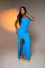 Vestido Longo Canelado Premium Colado na internet