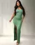 Vestido Longo Canelado Premium Colado - comprar online