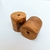 Kit 5 Peças Cilindro Madeira Nobre para Colar de Mesa