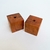 Kit 5 Peças Cubo Madeira Nobre para Colar de Mesa