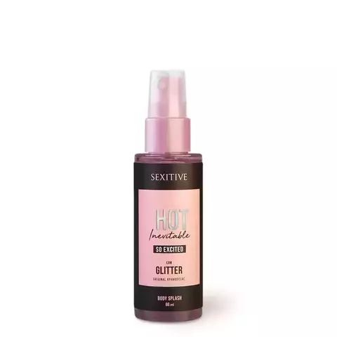 Nuevo! Body Splash Hot Inevitable So Excited con glitter - 60ml - comprar online