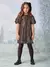 Vestido Marrom de Paetê - comprar online