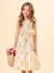 Vestido com Bordado Floral