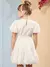 Vestido Off White Balonê de Tafetá - comprar online