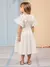 Vestido Off White de Laise com Babados - comprar online