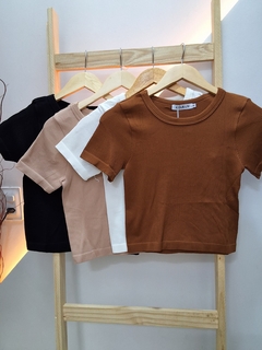Blusa baby look microfibra - comprar online