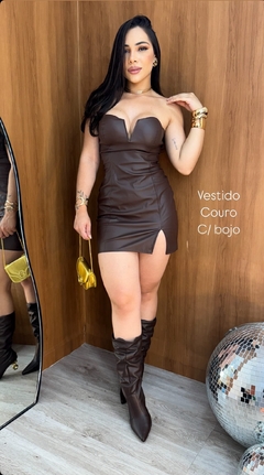 Imagem do VESTIDO COURINO S/ ALÇA