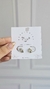 Aros mini de acero corazón