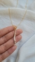 Collar de acero dorado con strass - comprar online