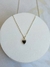 Collar de acero blanco con dije de corazón - Serotonina_ok