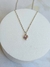 Collar de acero blanco con dije de corazón - comprar online