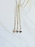 Collar de acero blanco con dije de corazón