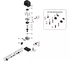 Kit Motor portón corredizo SEG Solo Next 400kg 50/60HZ kit con 2 controles y 3mt