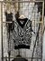 chaleco el club del sweater cebra