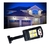 Refletor com Painel Solar Luminária Externa Parede Poste Lâmpada 4 LEDs - comprar online
