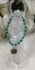 Pulsera De Cristales Verdes Del Arcángel Rafael Elastizada - comprar online