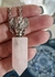 Dije Perfumero Péndulo Camael En Cuarzo Rosa Laminado En Plata 925