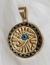 Dije Ojo De Horus Laminado En Oro 18kts.
