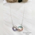 Collar Con Dije Infinito en Acero Blanco