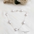 Pulsera de Corazones Perlas en Acero Blanco