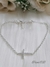 Pulsera con Cruz Cubic Blancos En Plata 925