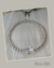 Pulsera Bolitas Con Cruz Swarovsky en Plata 925 Elástica