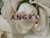 Collar Con Palabra Ángel Laminado En Oro 18 Kts