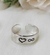 Anillo 1° Falange En Acero Blanco